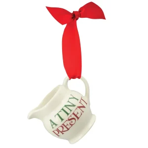 Christmas Tree Decoration: 1 x 60ml Emma Bridgewater Christmas Toast A Tiny Present Tiny Jug Boxed, Ceramic