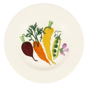 Side Plate: 1 x 16cm Emma Bridgewater Carrots & Beets Small Side Plate, Ceramic