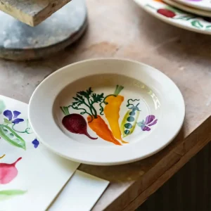 Side Plate: 1 x 16cm Emma Bridgewater Carrots & Beets Small Side Plate, Ceramic