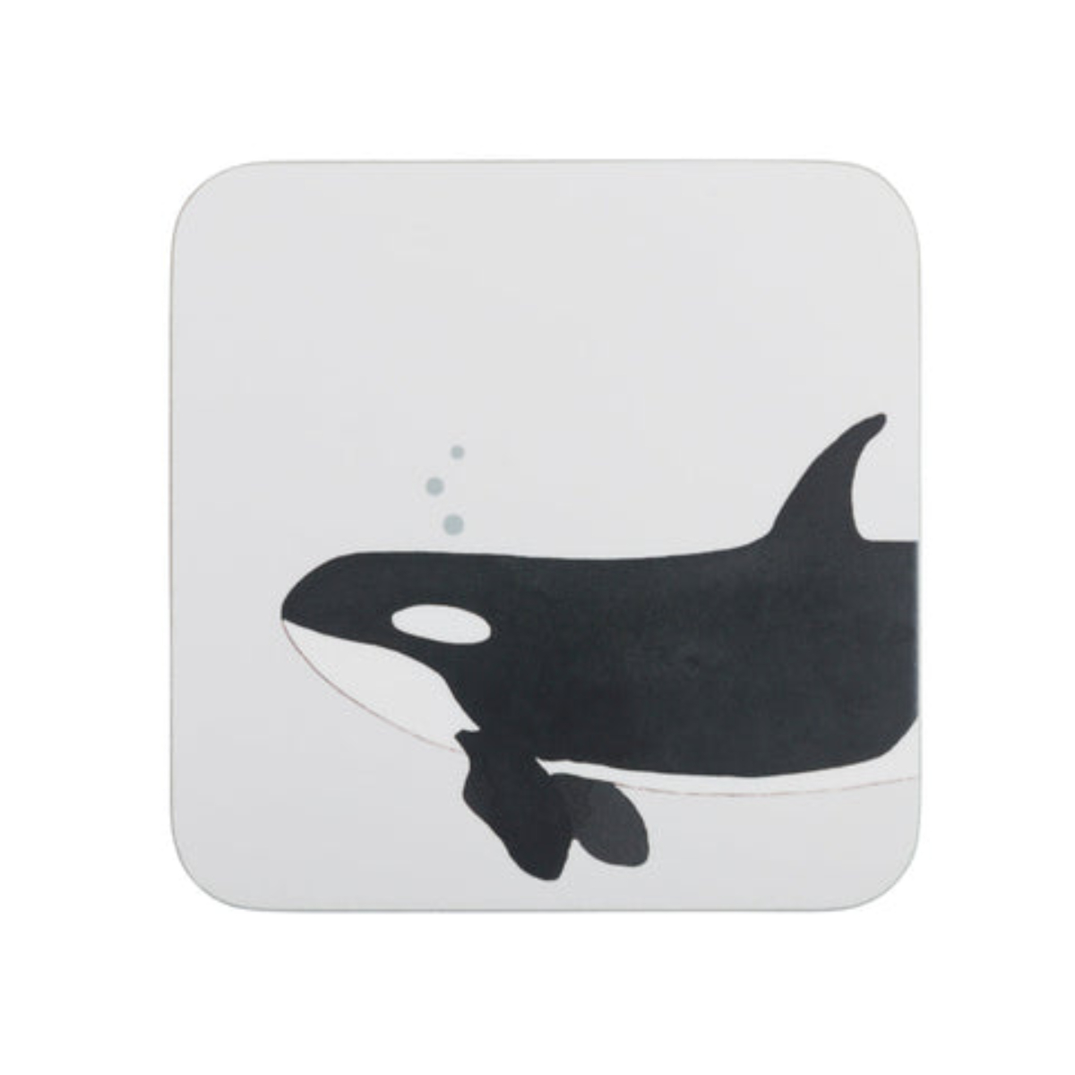 Coaster Set: 4 x Sophie Allport Whales Coasters, Cork Backed