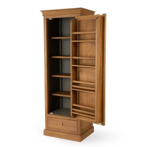 Kitchen Pantry: Walcote Single Pantry Natural, Bayur Wood