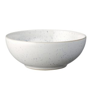 Breakfast Bowl: 1 x 17cm Denby Studio Blue Chalk Cereal Bowl, Stoneware