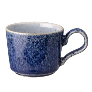Espresso Mug: 1 x 100ml Denby Studio Blue Cobalt Brew Espresso Cup, Stoneware