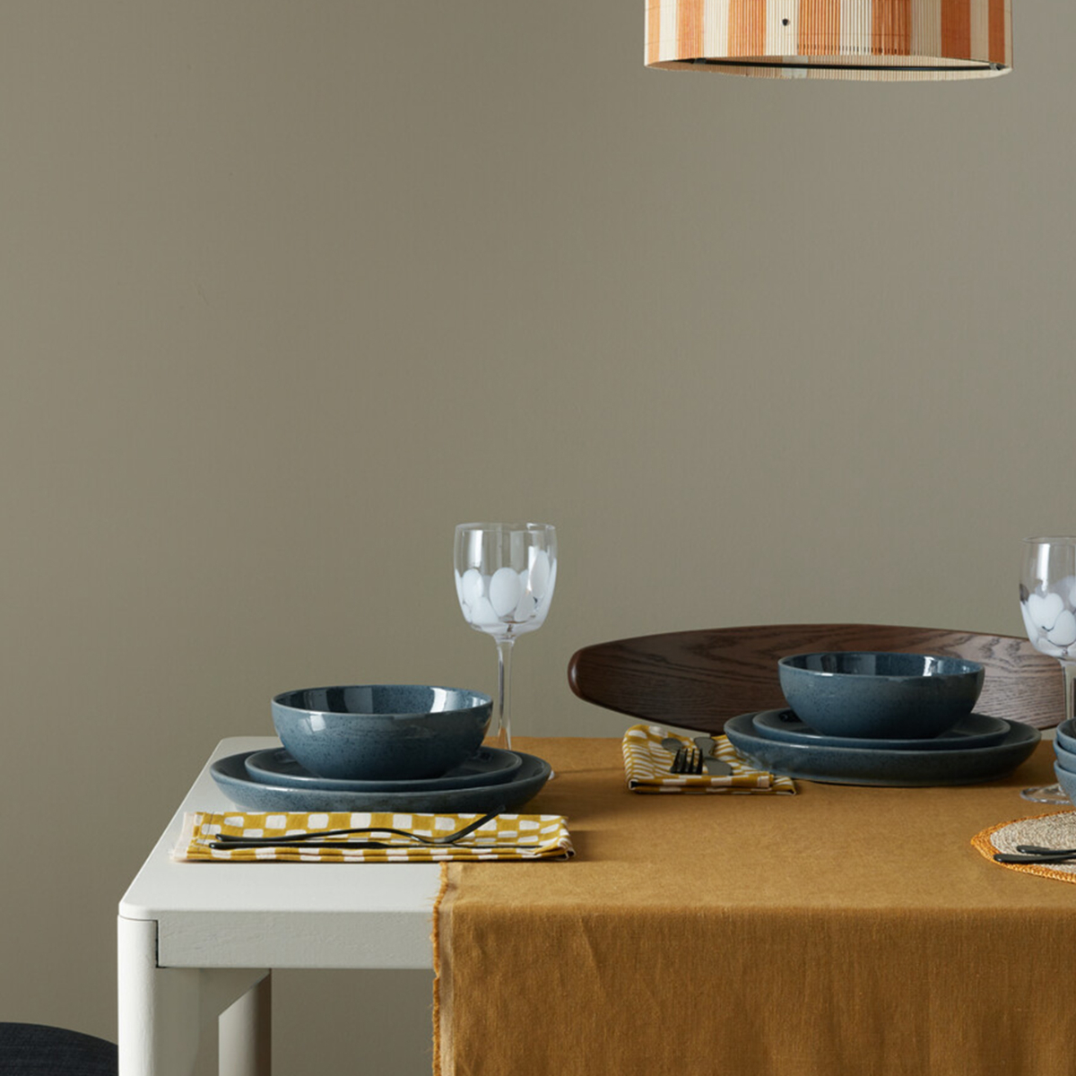 Dinner Plate Set: 4 x 26cm Denby Dark Grey Speckle Coupe Dinner Plates, Stoneware - Image 3