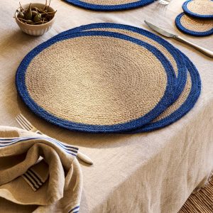 Placemat Set: 4 Yelford Jute Placemats, Natural