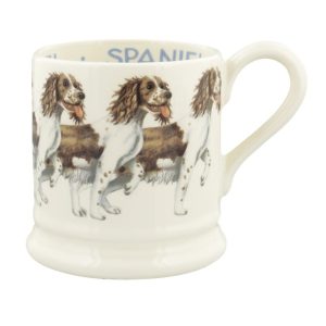Mug: 1 x 300ml Emma Bridgewater Brown & Cream Spaniel 1/2 Pint Mug, Ceramic