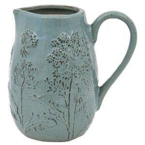 Jug: 1 Litre Meadow Embossed Jug, Ceramic