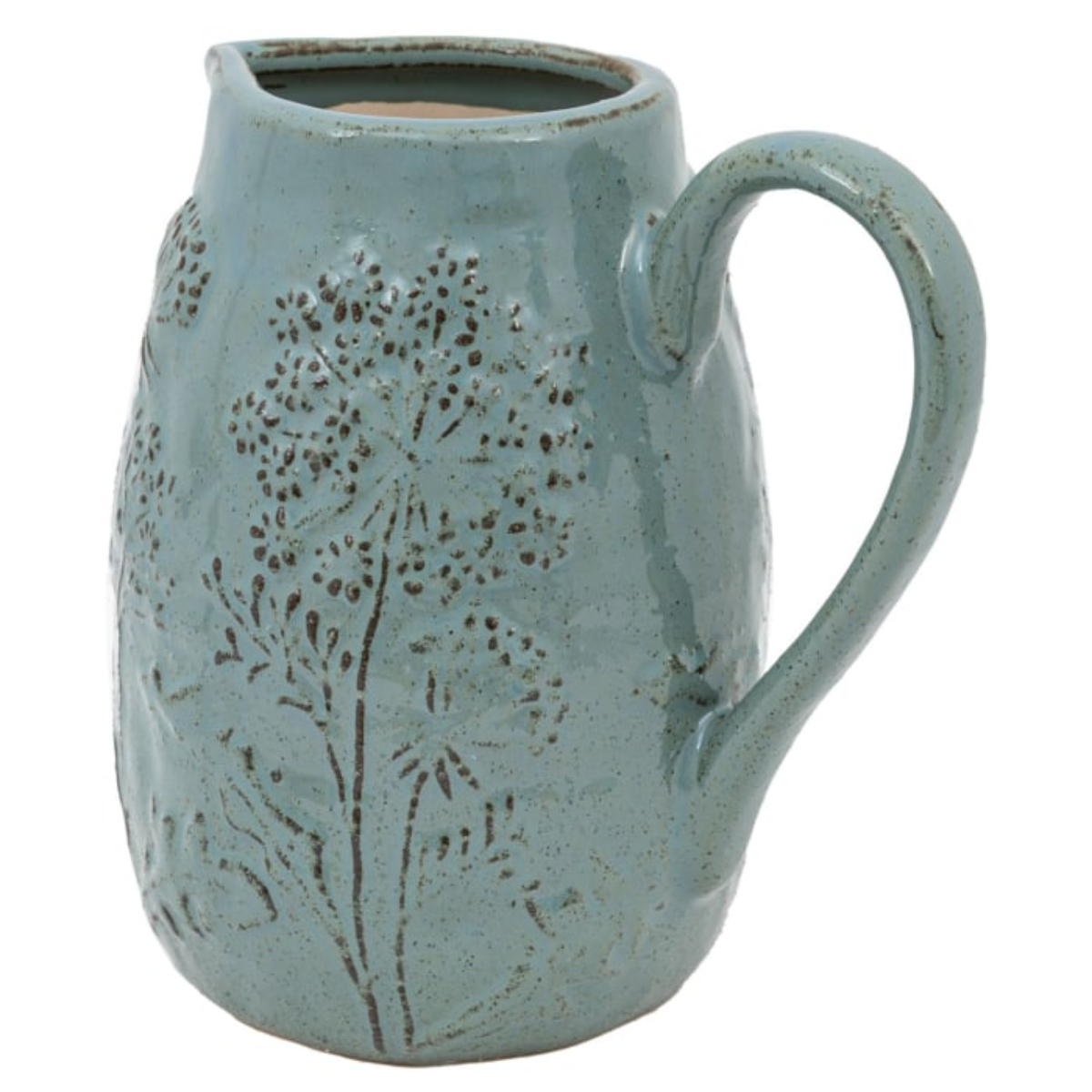 Jug: 1 Litre Meadow Embossed Jug, Ceramic - Image 4