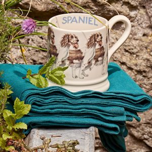 Mug: 1 x 300ml Emma Bridgewater Brown & Cream Spaniel 1/2 Pint Mug, Ceramic