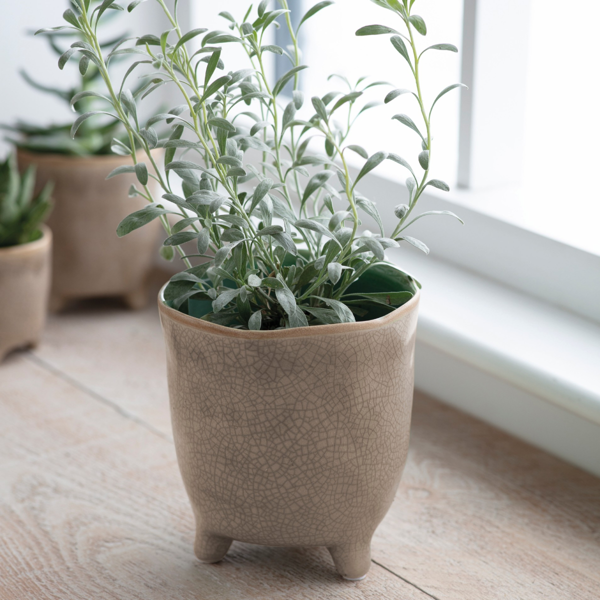 Plant Pot: 13.5cm Positano Pot Stone, Ceramic - Image 2