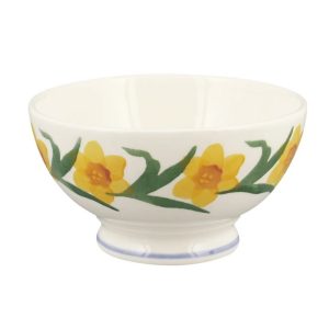French Bowl: 14.5cm Emma Bridgewater Windblown Daffodils French Bowl, Ceramic