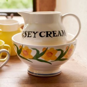 French Bowl: 14.5cm Emma Bridgewater Windblown Daffodils French Bowl, Ceramic