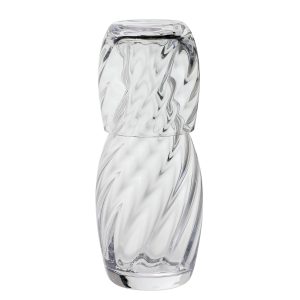Carafe: 0.4 Litre Dartington Ripple Carafe & Up, Glass