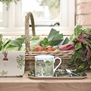 Mug: 1 x 275ml Sophie Allport Kitchen Garden Mug, Fine bone china