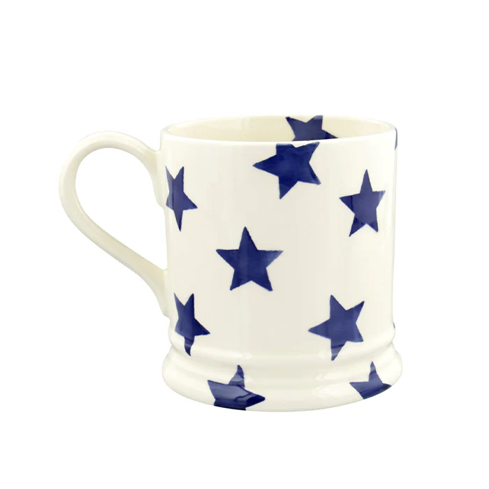 Mug: 1 x 300ml Emma Bridgewater Blue Star Daddy Half Pint Mug, Ceramic - Image 3