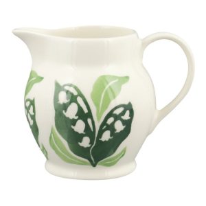 Jug: 0.315 Litre Emma Bridgewater Lily Of The Valley 1/2 Pint Jug, Ceramic