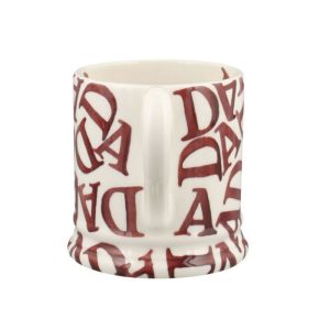 Mug: 1 x 300ml Emma Bridgewater D.A.D. Hellebore Half Pint Mug, Ceramic