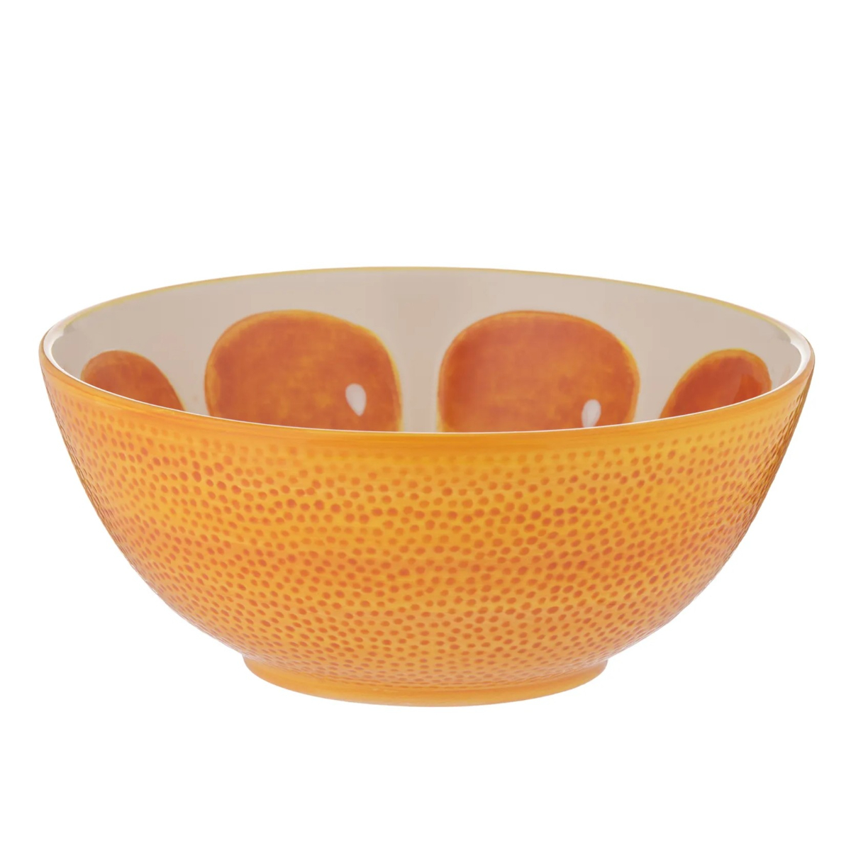 Bowl: 21.5cm World Foods Orange Bowl, Ceramic