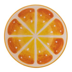 Bowl: 21.5cm World Foods Orange Bowl, Ceramic