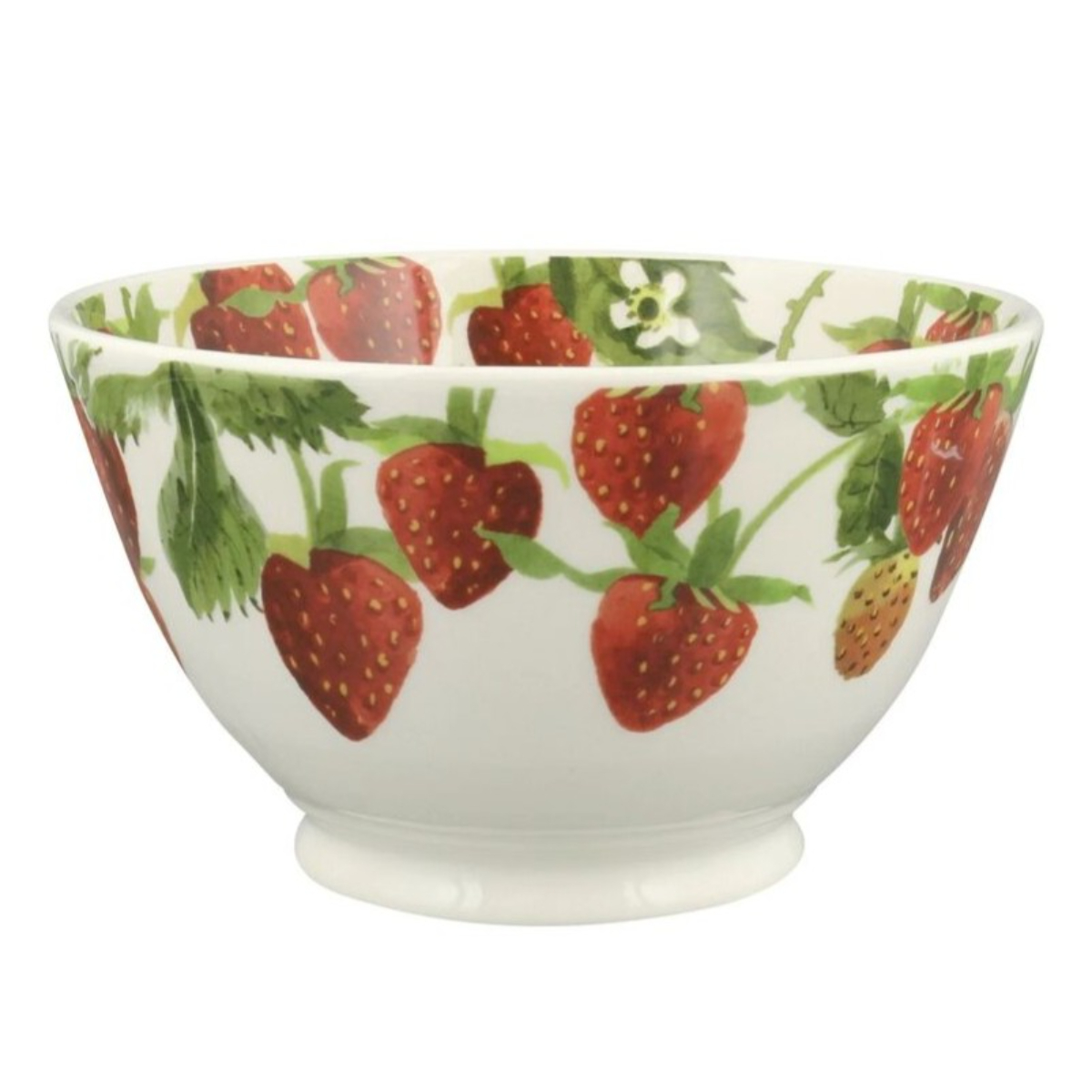 Dip Bowl: 16cm Emma Bridgewater Strawberries Medium Old Bowl, Ceramic