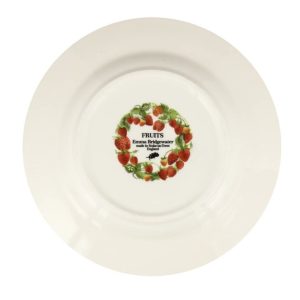 Dinner Plate: 1 x 22cm Emma Bridgewater Strawberries Medium Dinner Plate, Ceramic