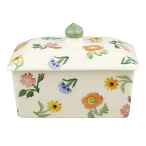 Butter Dish: Emma Bridgewater Poppies & Pinks Butter Dish, Ceramic