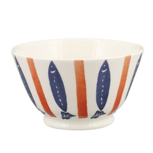 Dip Bowl: 12.5cm Emma Bridgewater Seafood Stripe Small Old Bowl, Ceramic