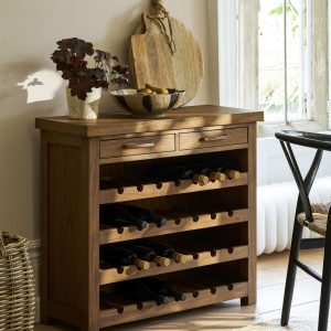Bottle Rack: 28 Bottle Walcote Wine Rack, Natural