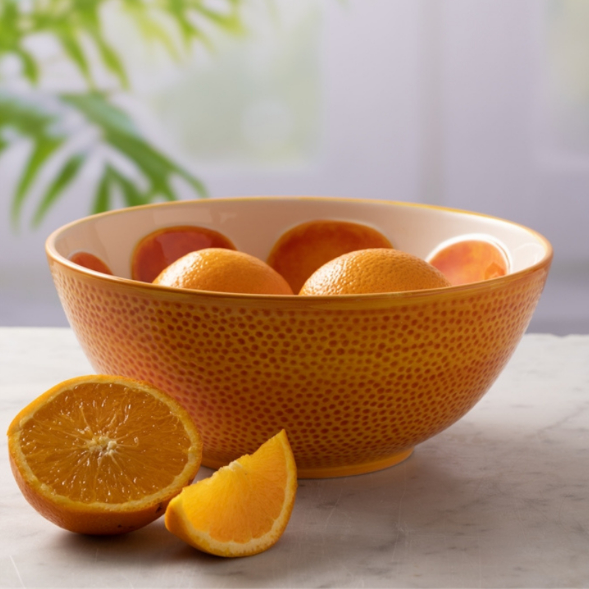Bowl: 21.5cm World Foods Orange Bowl, Ceramic - Image 3