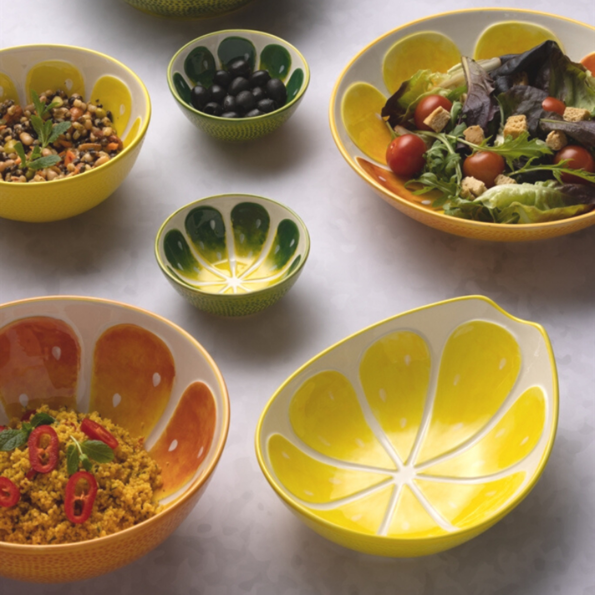 Bowl: 21.5cm World Foods Orange Bowl, Ceramic - Image 5