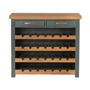 Bottle Rack: 28 Bottle Walcote Wine Rack, Forest Green