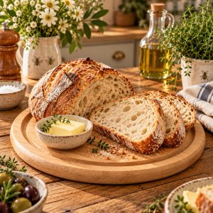 Bread Board: 25cm Hevea Round Bread Board, Hevea Wood