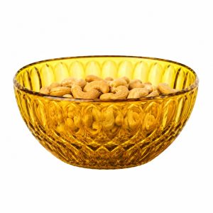 Snack Bowl: 1 x 12cm Guzzini Vanity Saffron Yellow Bowl, Acrylic