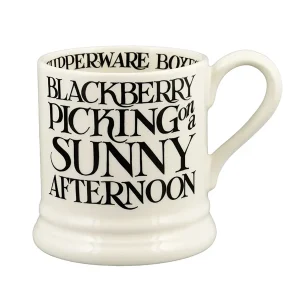 Mug: 1 x 300ml Emma Bridgewater Black Toast Blackberry 1/2 Pint Mug, Ceramic