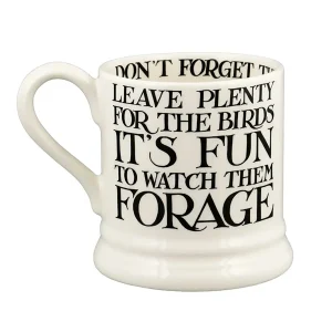 Mug: 1 x 300ml Emma Bridgewater Black Toast Blackberry 1/2 Pint Mug, Ceramic