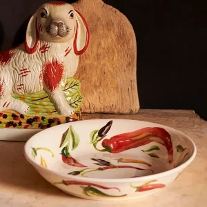 Pasta Bowl: 23cm Emma Bridgewater Chillies Medium Pasta Bowl, Ceramic