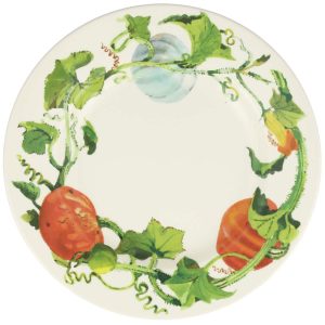 Breakfast/Salad Plate: 1 x 22cm Emma Bridgewater Pumpkins 8 1/2 Inch Plate, Ceramic