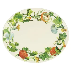 Serving Platter: 36.2cm Emma Bridgewater Pumpkins Medium Oval Platter, Ceramic