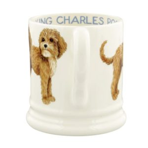 Mug: 1 x 300ml Emma Bridgewater Cavalier Poodle Cross 1/2 Half Pint Mug, Ceramic