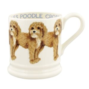 Mug: 1 x 300ml Emma Bridgewater Cavalier Poodle Cross 1/2 Half Pint Mug, Ceramic