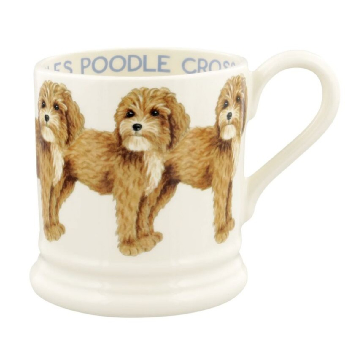 Mug: 1 x 300ml Emma Bridgewater Cavalier Poodle Cross 1/2 Half Pint Mug, Ceramic
