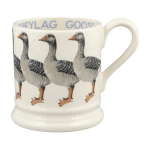 Mug: 1 x 300ml Emma Bridgewater Greylag Goose 1/2 Pint Mug, Ceramic