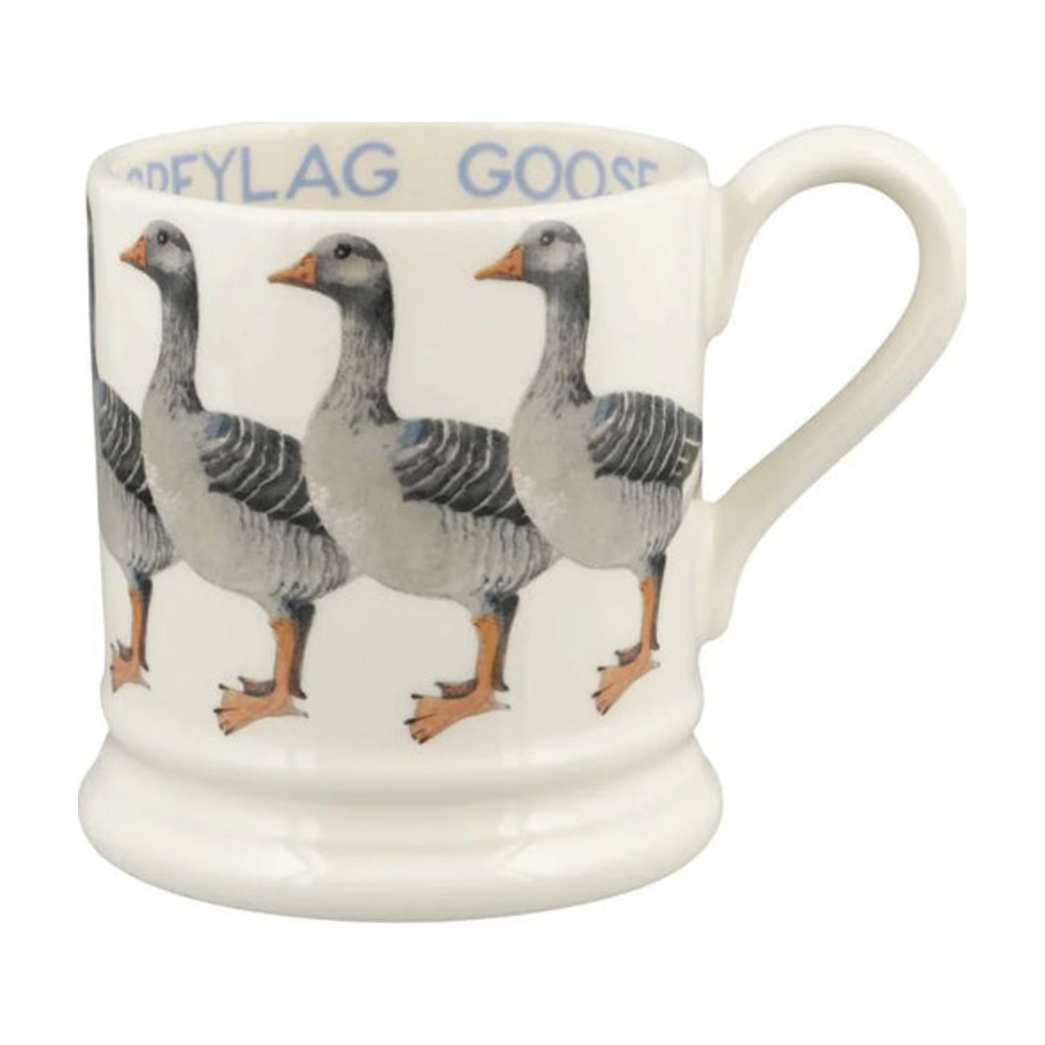Mug: 1 x 300ml Emma Bridgewater Greylag Goose 1/2 Pint Mug, Ceramic