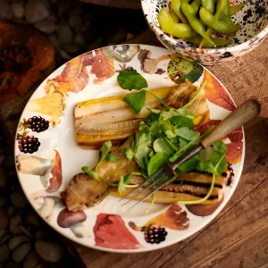 Breakfast/Salad Plate: 1 x 22cm Emma Bridgewater Foraging 8 1/2 Inch Plate, Ceramic
