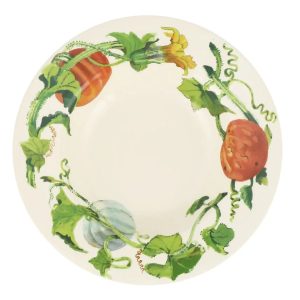 Soup Bowl: 24cm Emma Bridgewater Pumpkins Soup Plate, Ceramic