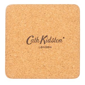 Coaster Set: 4 x Cath Kidston Archive Rose Coasters, Cork Backed