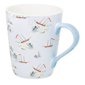 Mug: 1 x 375ml Cath Kidston Boats Stanley Mug, Ceramic