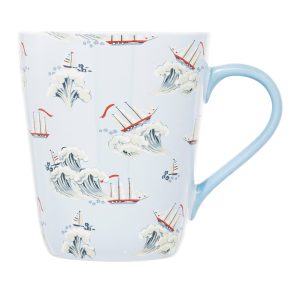 Mug: 1 x 375ml Cath Kidston Boats Stanley Mug, Ceramic