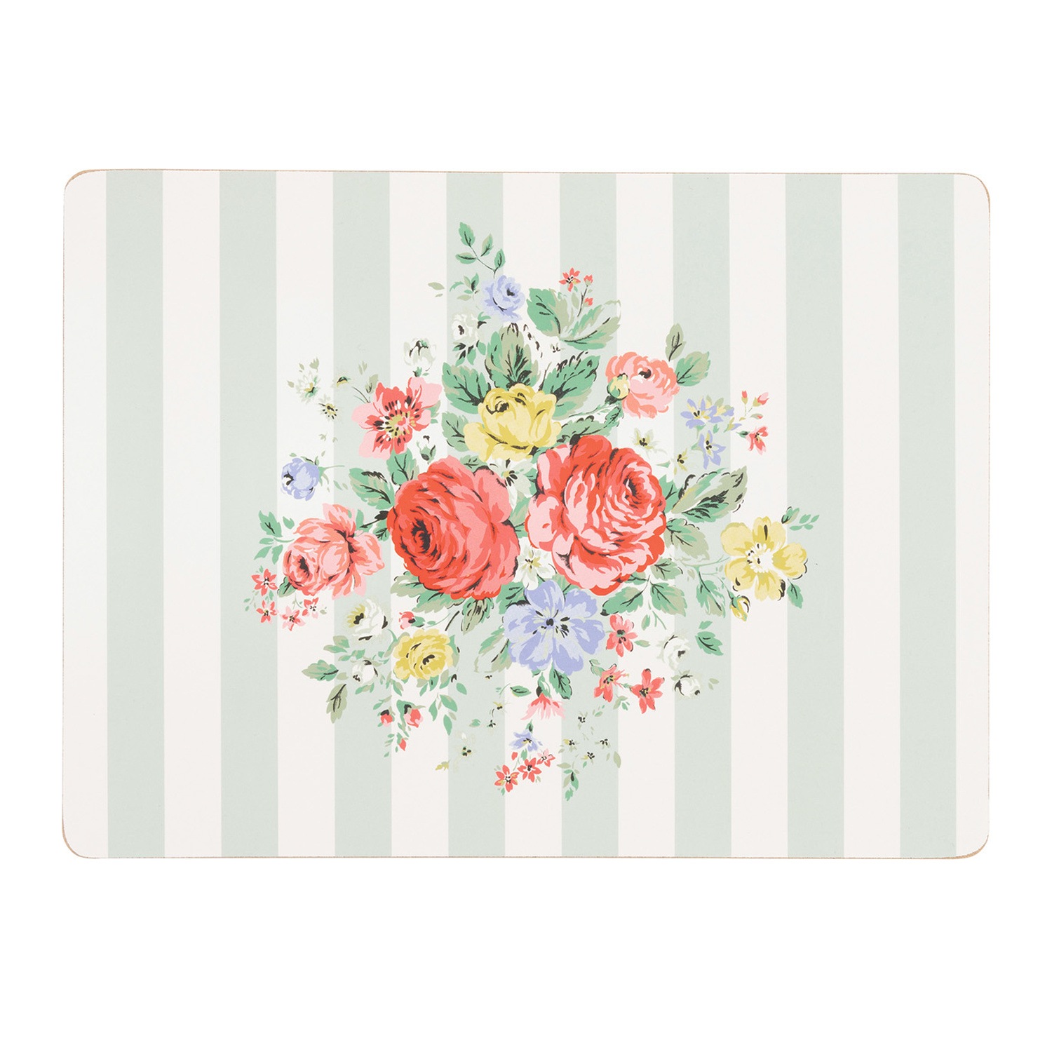 Placemat Set: 4 x Cath Kidston Feels Like Home Placemats, Cork Backed