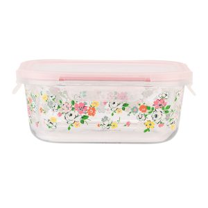 Food Storage Container: 1 x Cath Kidston Feels Like Home Glass Food Container 1.2L, Glass